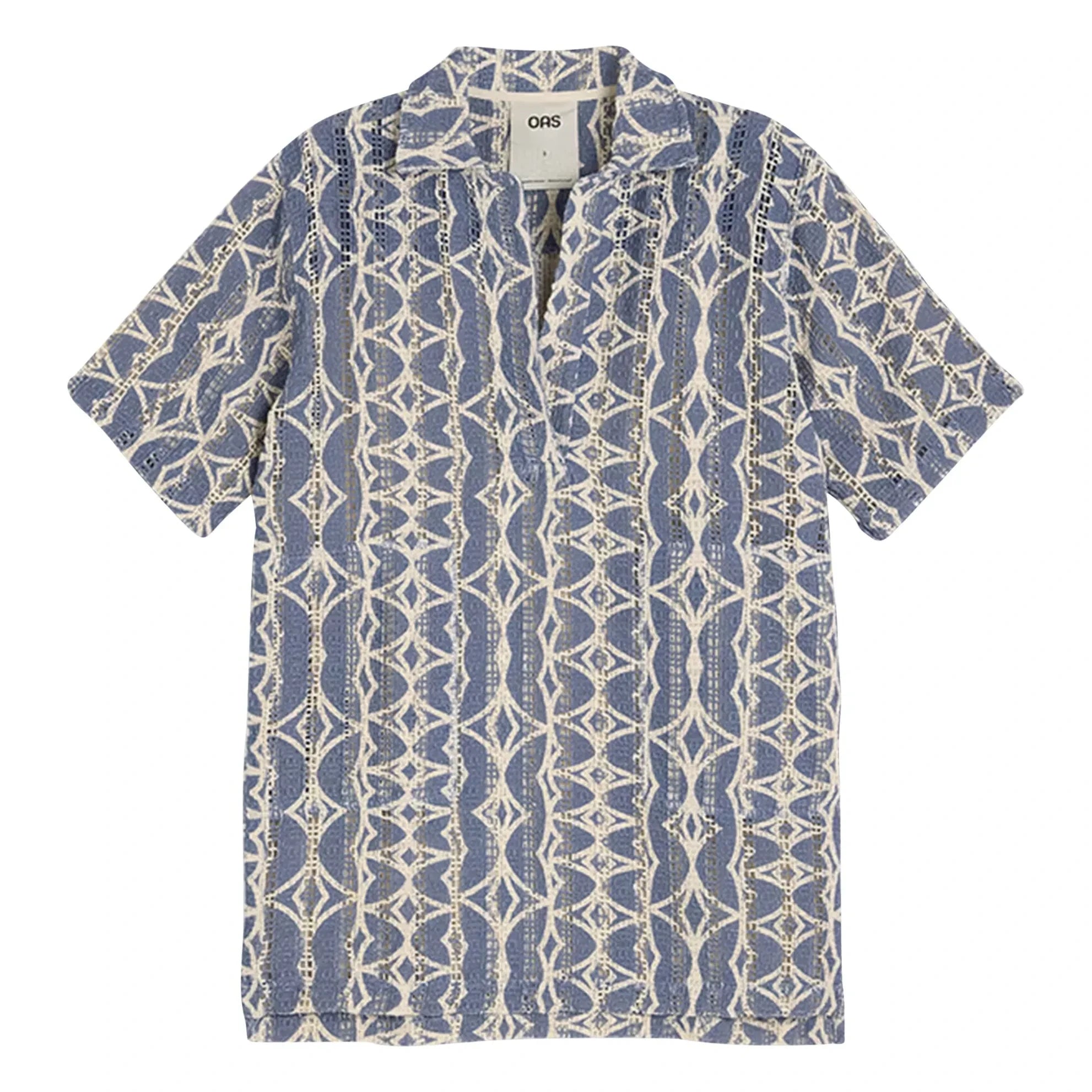 OAS - Vestido polo de ganchillo Arko Nuri | Azul