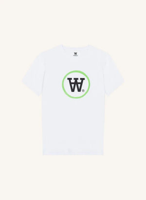 Wood Wood - Camiseta de Logo de Algodón Orgánico Ace - Colección Adultos | Verde