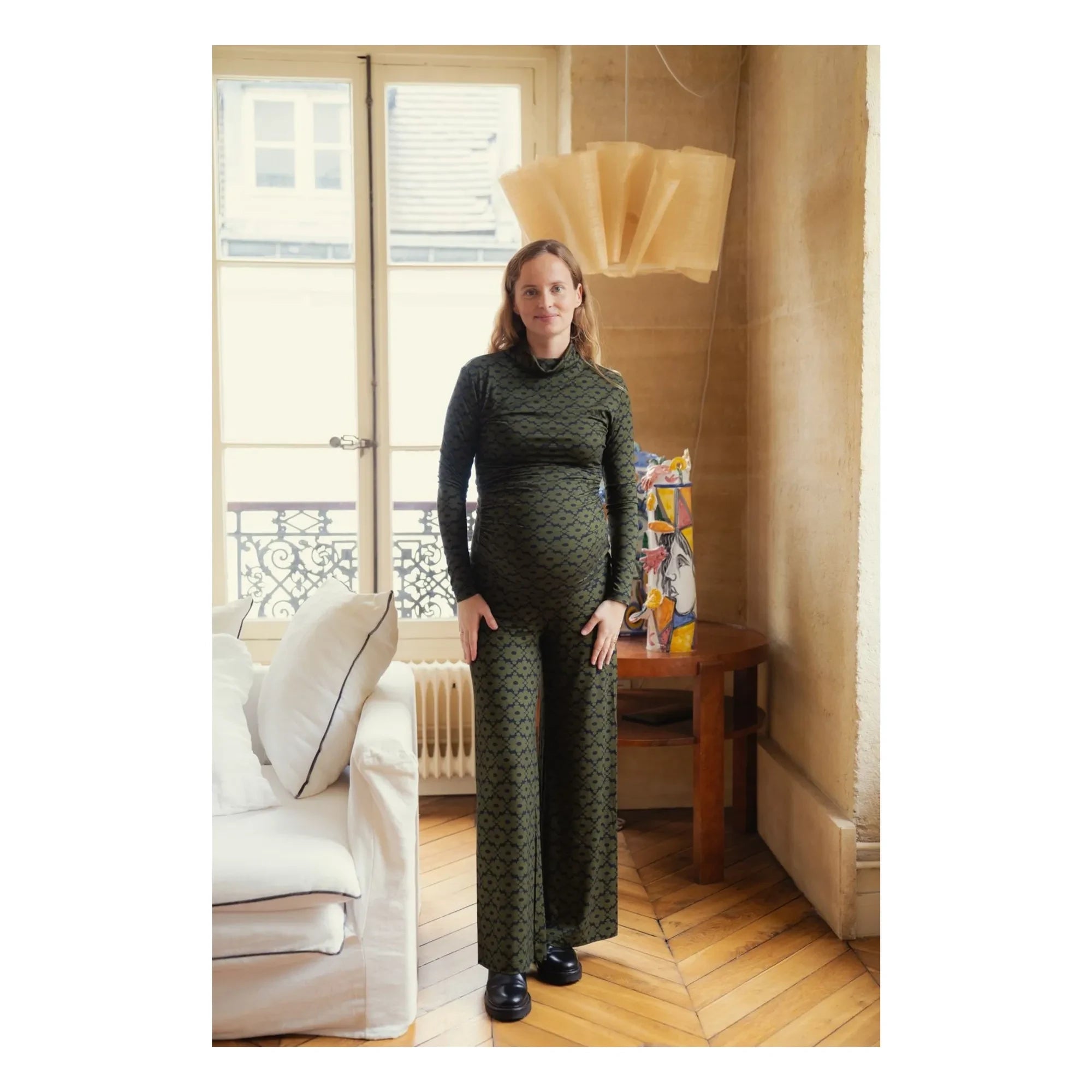 Colección Paloma - Pantalones Premamá Andrea Setentas | Caqui