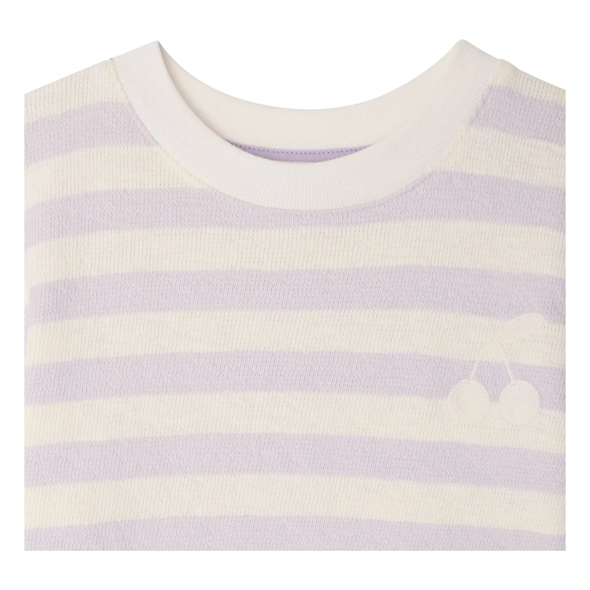 Bonpoint - Camiseta Farah de cerezas a rayas | Crudo