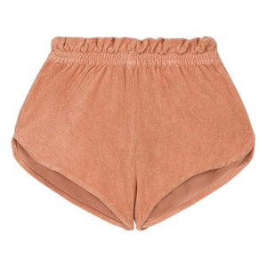 Studio Bohème - Pantalón corto de toalla de algodón orgánico Georgy | Rosa empolvado
