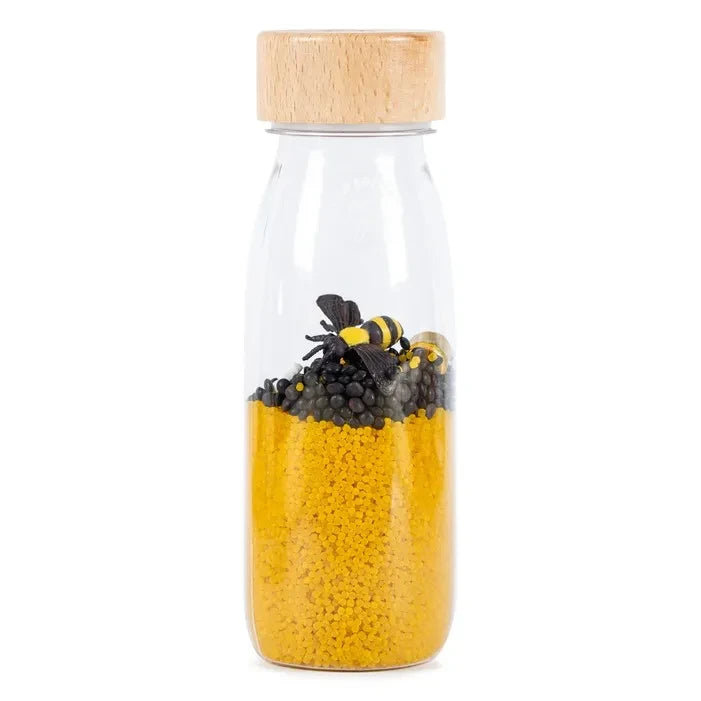 Petit Boum - Botella Sensorial Abejas | Amarillo