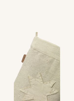 Ferm Living - Calcetín navideño de algodón orgánico | Beige