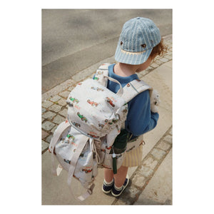 Konges Sløjd - Gorro Elliot a rayas de algodón orgánico | Azul