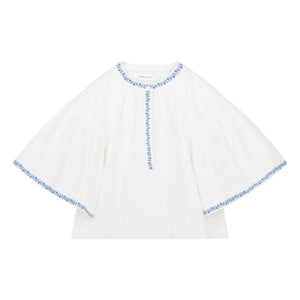 Skall Studio - Blusa Bonne de algodón | Blanco
