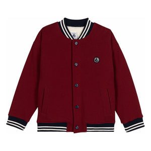 Petit Bateau - Abrigo cálido Teddy | Burdeos