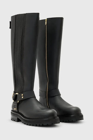 Botas de cuero altas Maddie de AllSaints