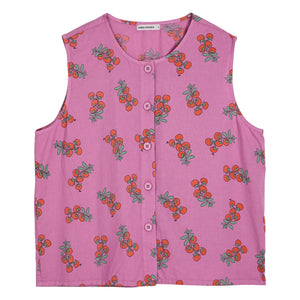 Bobo Choses - Algodón orgánico con estampado de Top Tomatoes | Morado