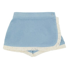 Zimmermann - Minifalda Awaken Terry | Azul claro