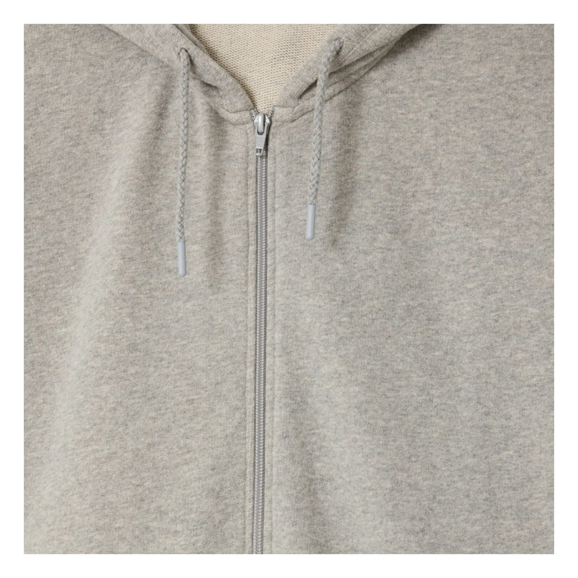 American Vintage - Sudadera con capucha y cremallera | Gris melange