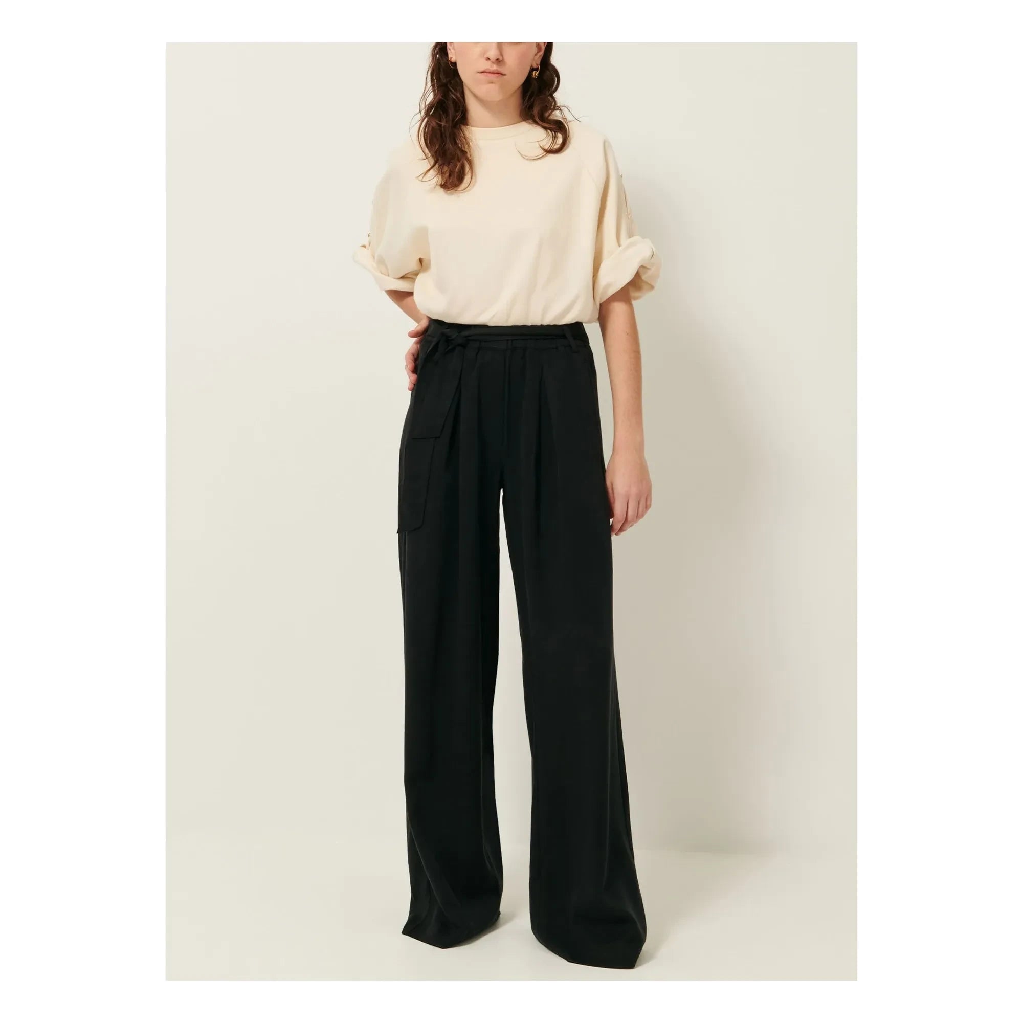 Sessùn - Pantalones anchos | Negro