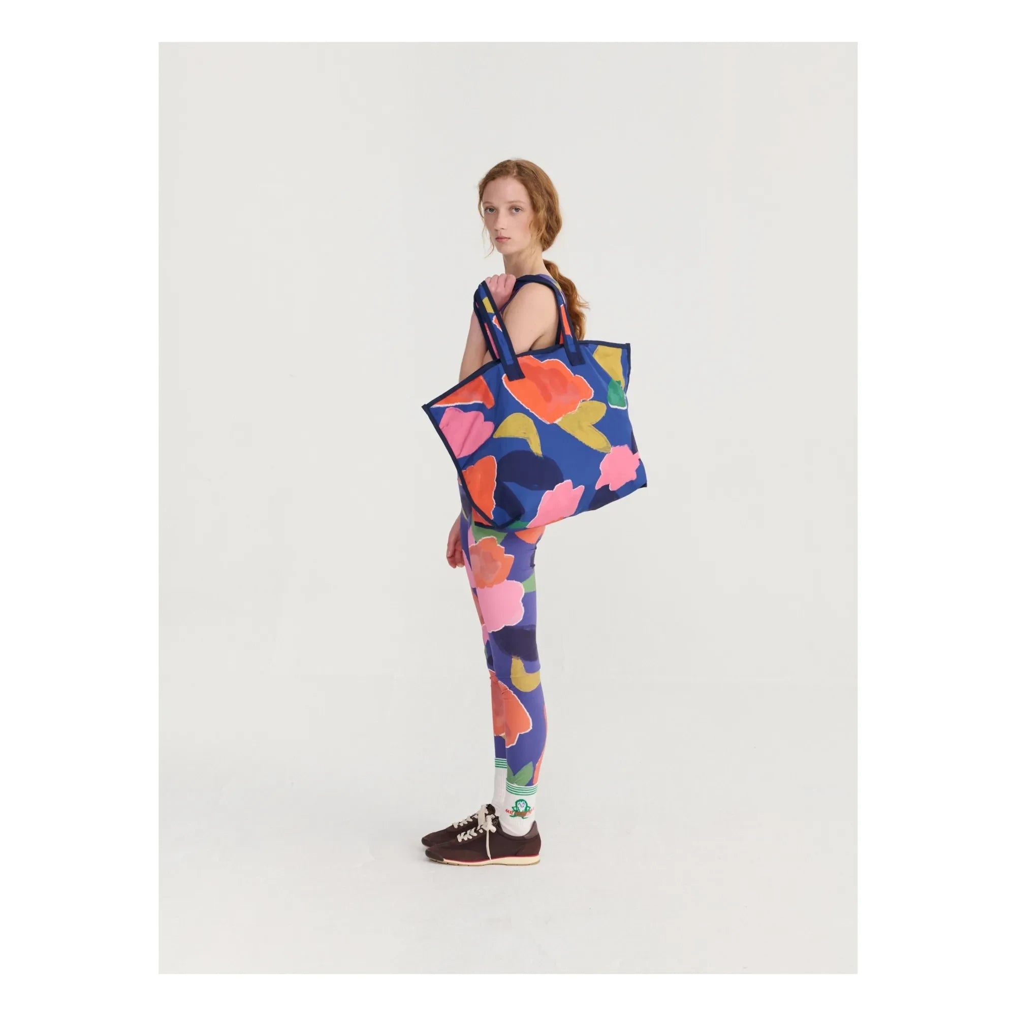 Bobo Choses - Bolso de algodón orgánico Floral Colors | Azul