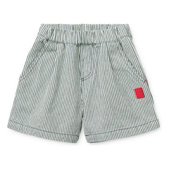 Liewood - Pantalones cortos Borrisa a rayas de mezclilla | Azul marino