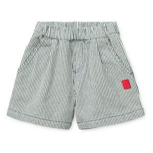 Liewood - Pantalones cortos Borrisa a rayas de mezclilla | Azul marino