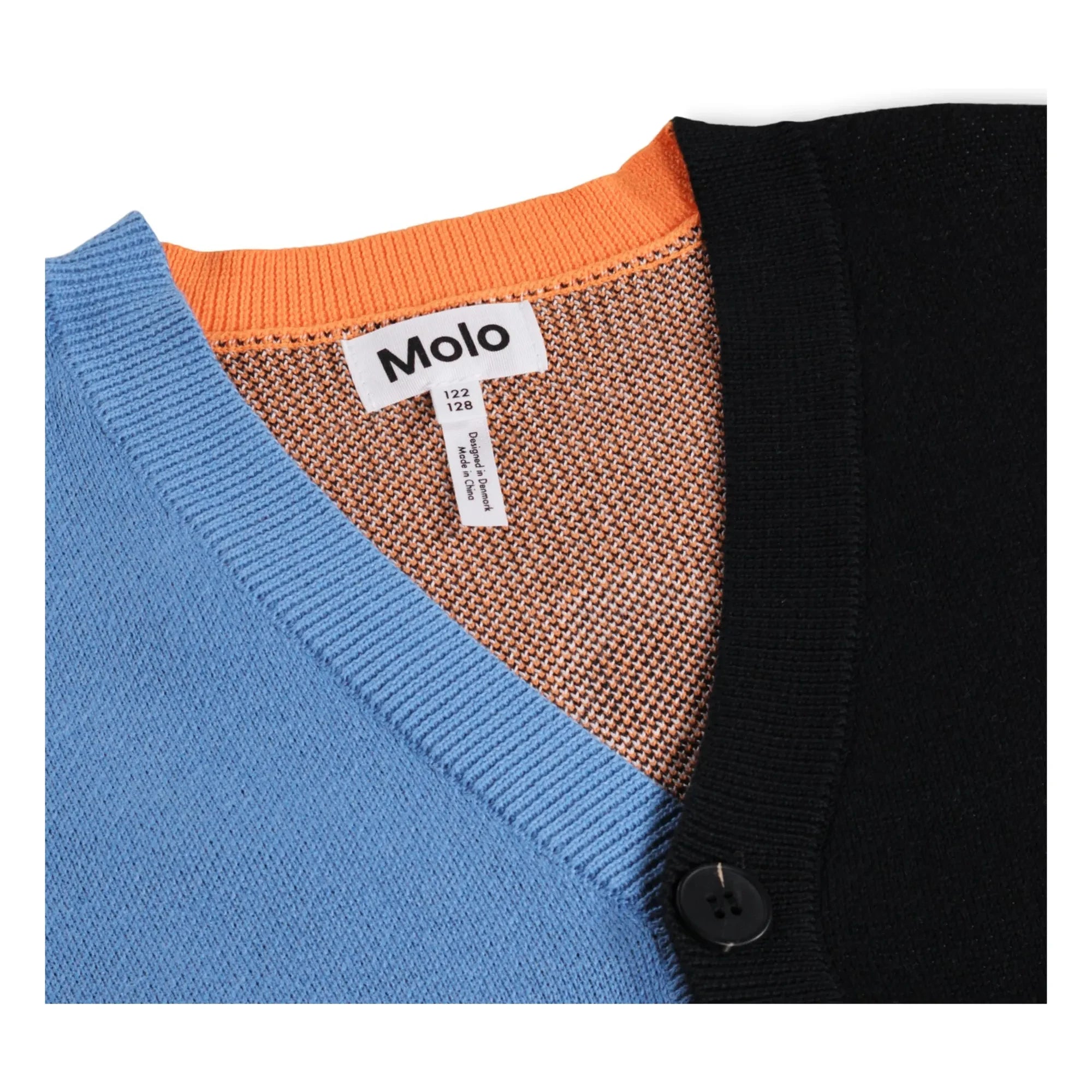 Molo - Burt Cárdigan de algodón orgánico de baloncesto | Negro