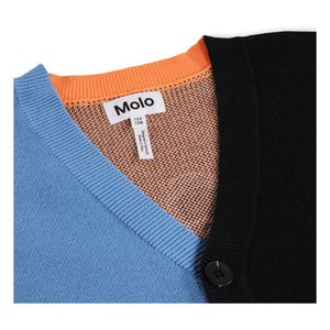 Molo - Burt Cárdigan de algodón orgánico de baloncesto | Negro