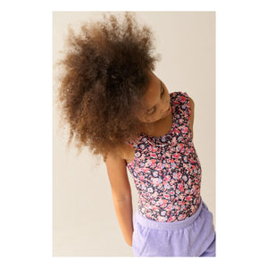 Tumble N'Dry - Bañador con volantes y estampado floral Teresina de fibras recicladas | Rosa