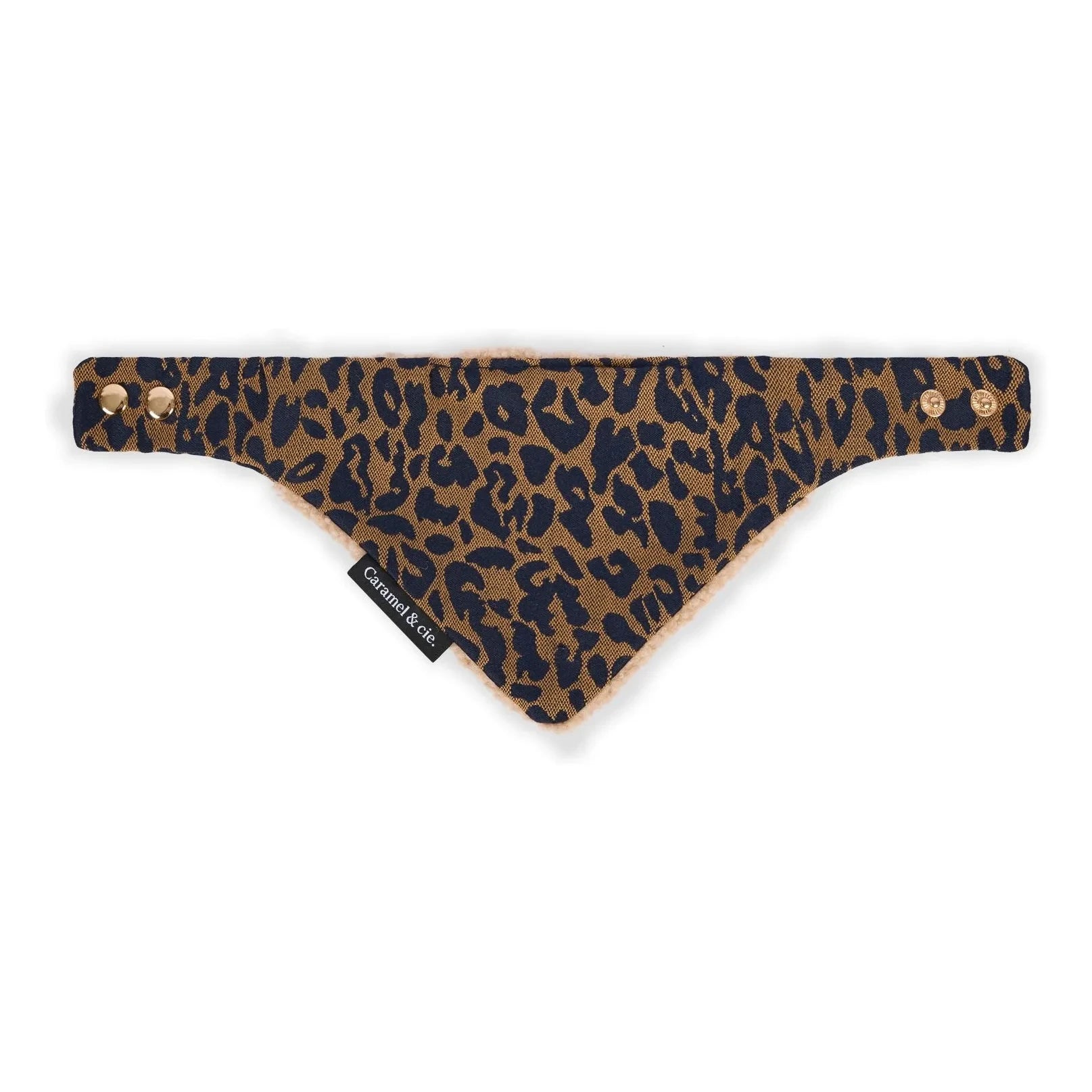 Caramel & Cie - Bandana de perro leopardo | Marrón