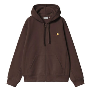 Carhartt WIP - Sudadera con cremallera American Script | Marrón