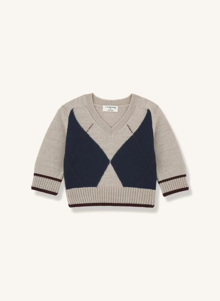 1+ in the family - Suéter de Lana Merino Kasper | Beige