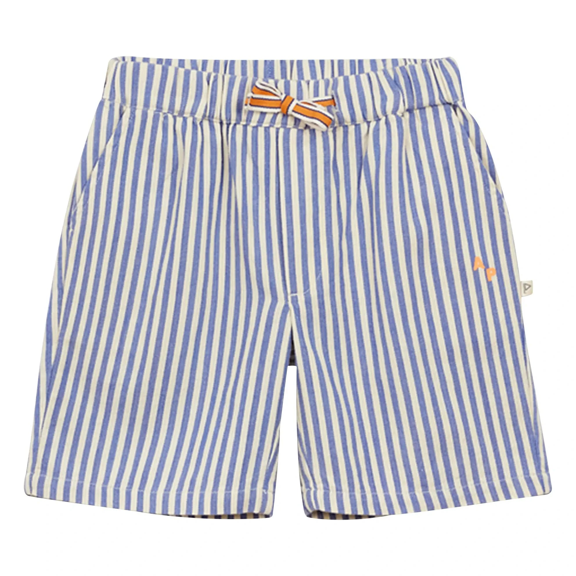 Arsène et Les Pipelettes - Pantalones cortos vaqueros de rayas | Azul