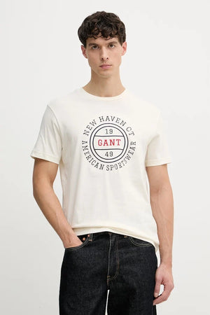 Camiseta de algodón para hombre Gant