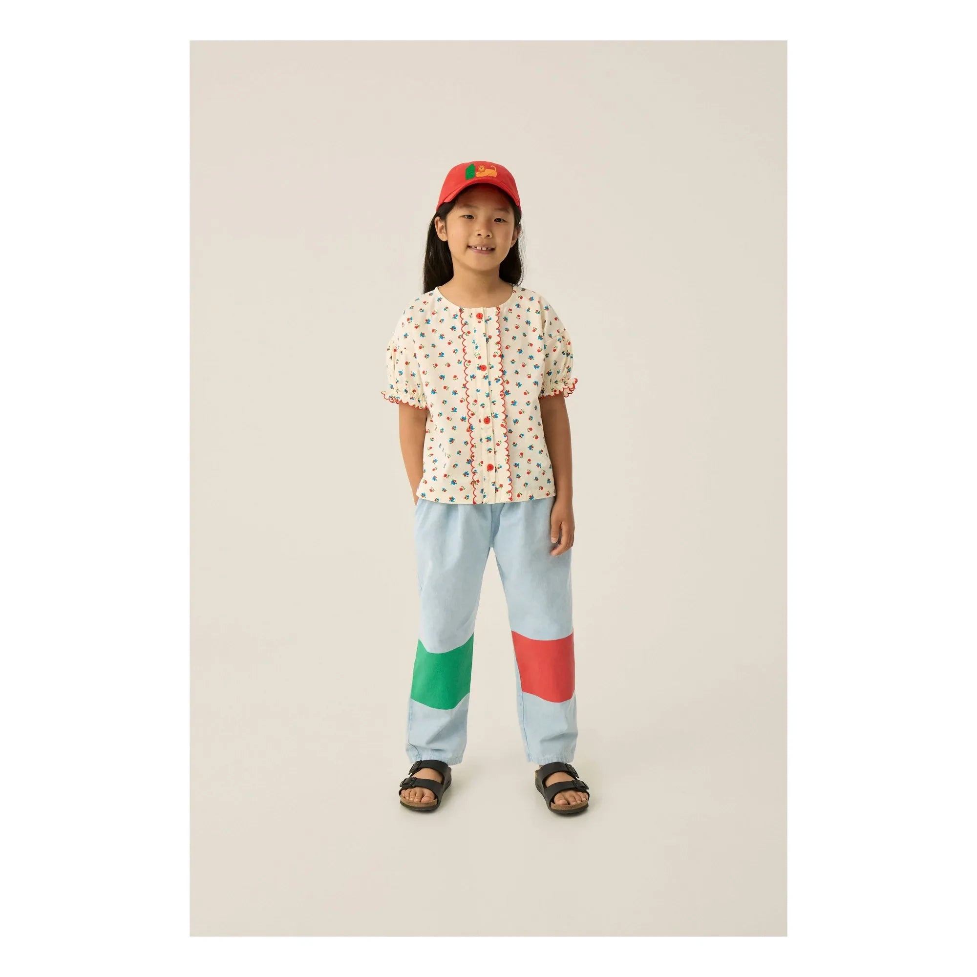 The Campamento - Blusa con Flores | Crudo