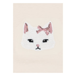 Konges Sløjd - Camiseta de algodón orgánico Famo Cat | Beige