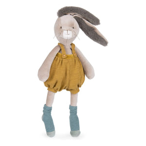 Moulin Roty - Conejo Doudou color mostaza - Three little rabbits