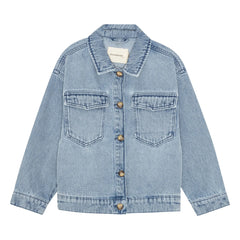 brunobruno nation - Chaqueta de algodón orgánico Denim Lou | Azul claro