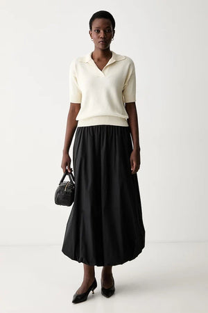 Polo de algodón con cuello para mujer Weekend Max Mara WKDALBERO