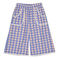 Hello Simone - Falda Culotte Bindallı con estampado floral | Azul