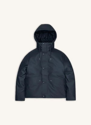 Rains - Nombre Chaqueta Corto Parka W3T3 | Azul Marino
