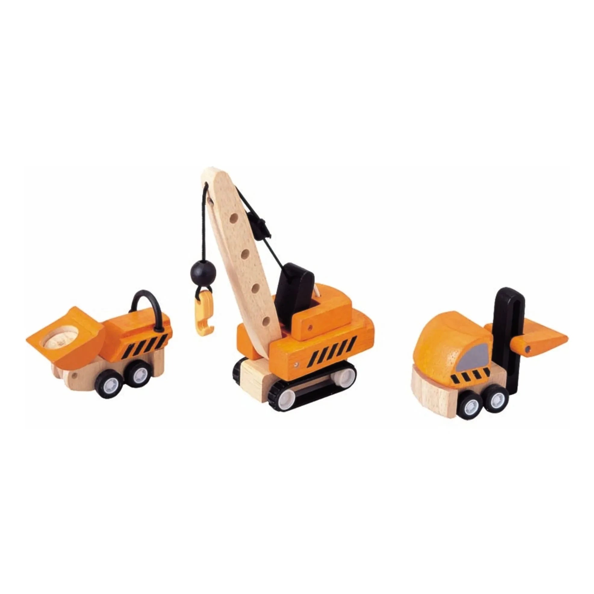 Plan Toys - Vehículos de construcción - Set de 3 unidades