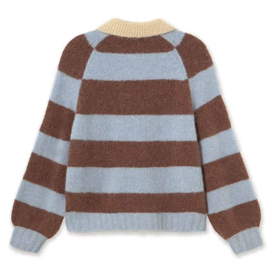 The Tiny Big Sister - Frank Laine Jersey de rayas | Chocolate