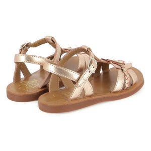 Pom d'Api - Sandalias Plagette Alto Metallic | Cobre