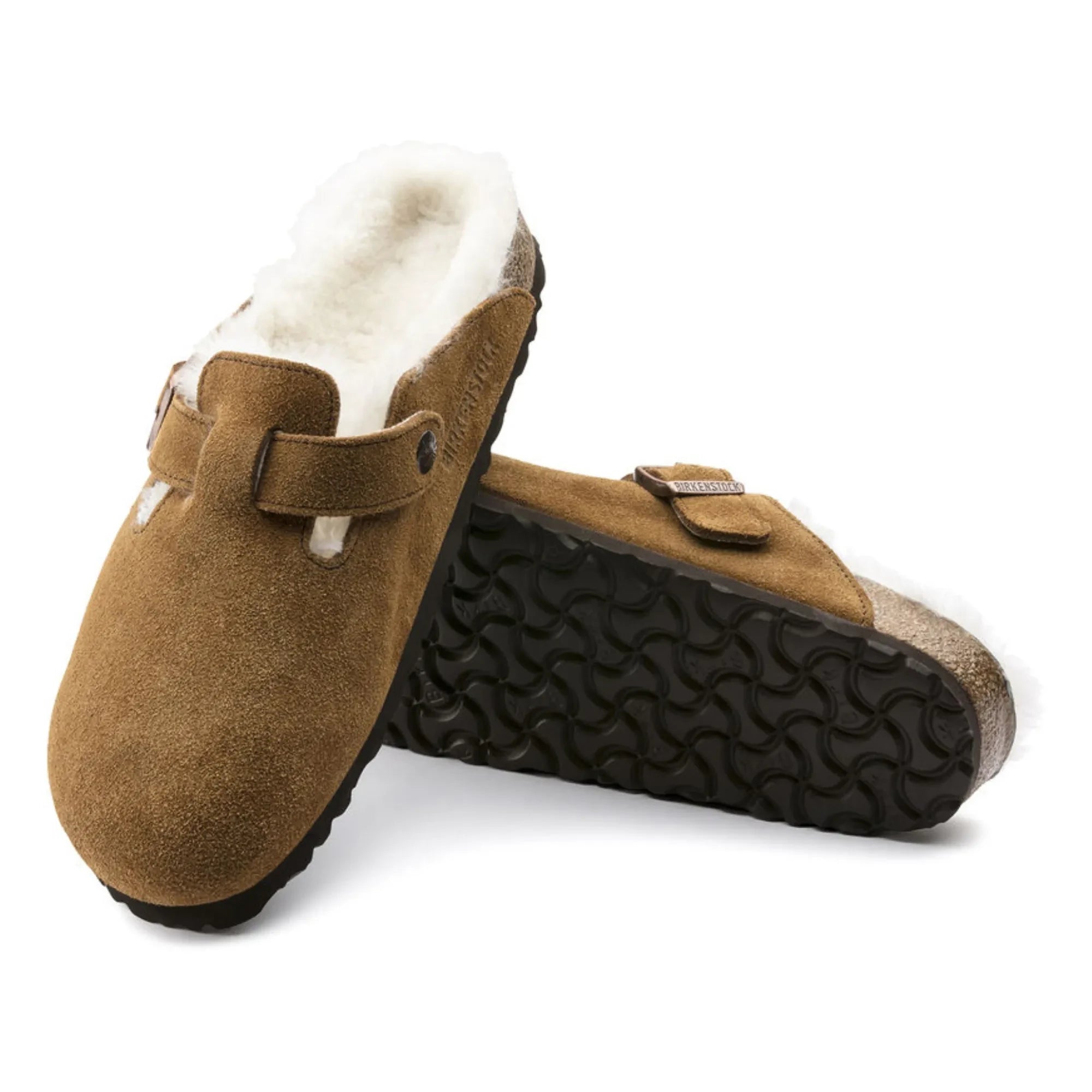 BIRKENSTOCK - Zuecos Boston Shearling - Colección Adultos | Caramelo