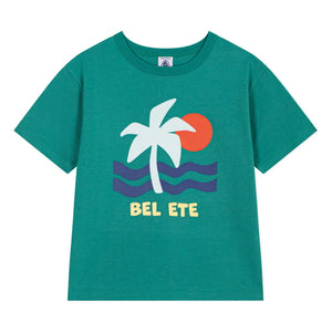 Petit Bateau - Camiseta Bel Eté de algodón orgánico | Verde