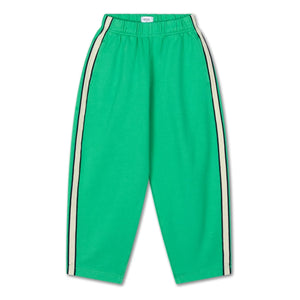 Repose AMS - Pantalón de chándal a rayas grandes de algodón orgánico | Verde