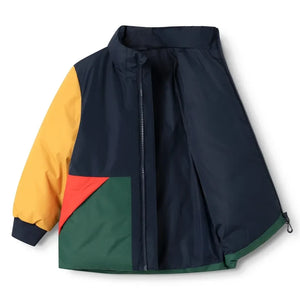 Liewood - Chaqueta Bran Colorblock fabricada con fibras recicladas | Azul marino
