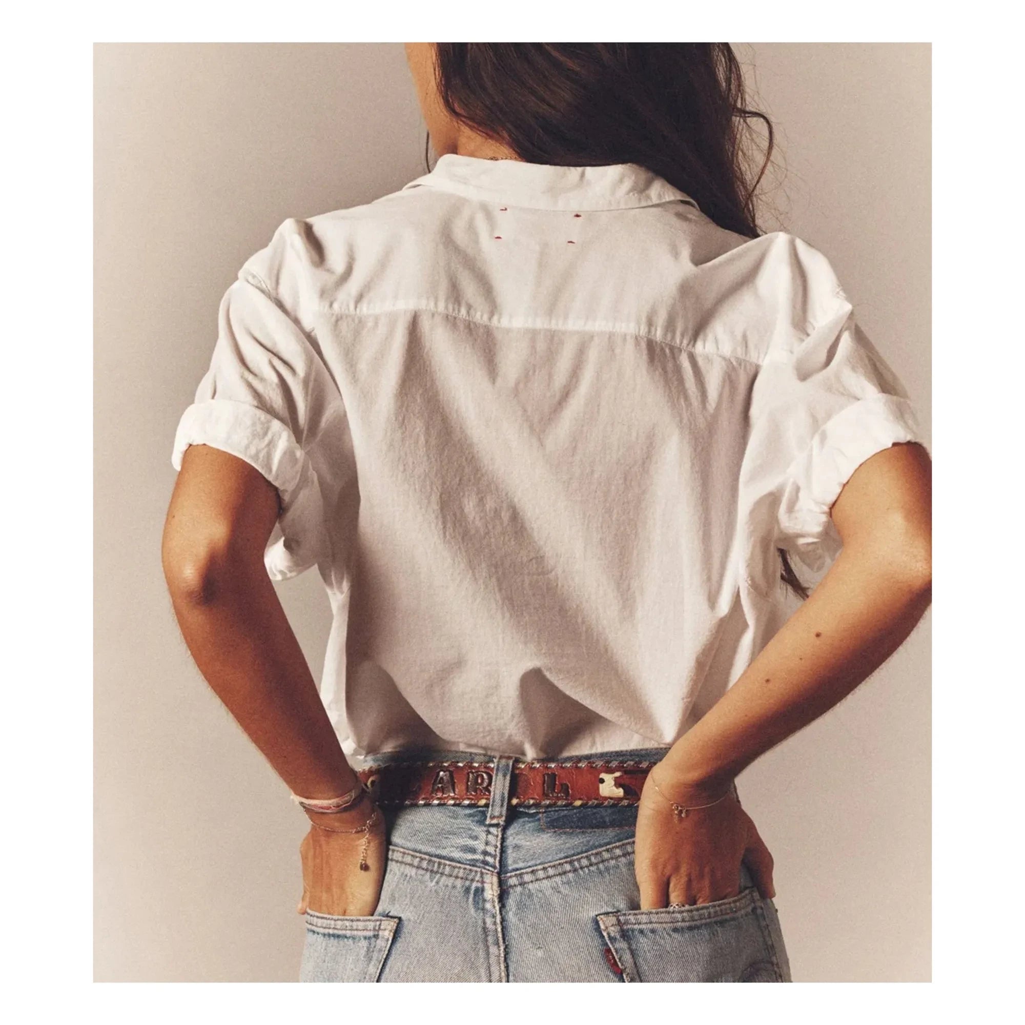 Xirena - Camisa de popelina de algodón Channing | Blanco