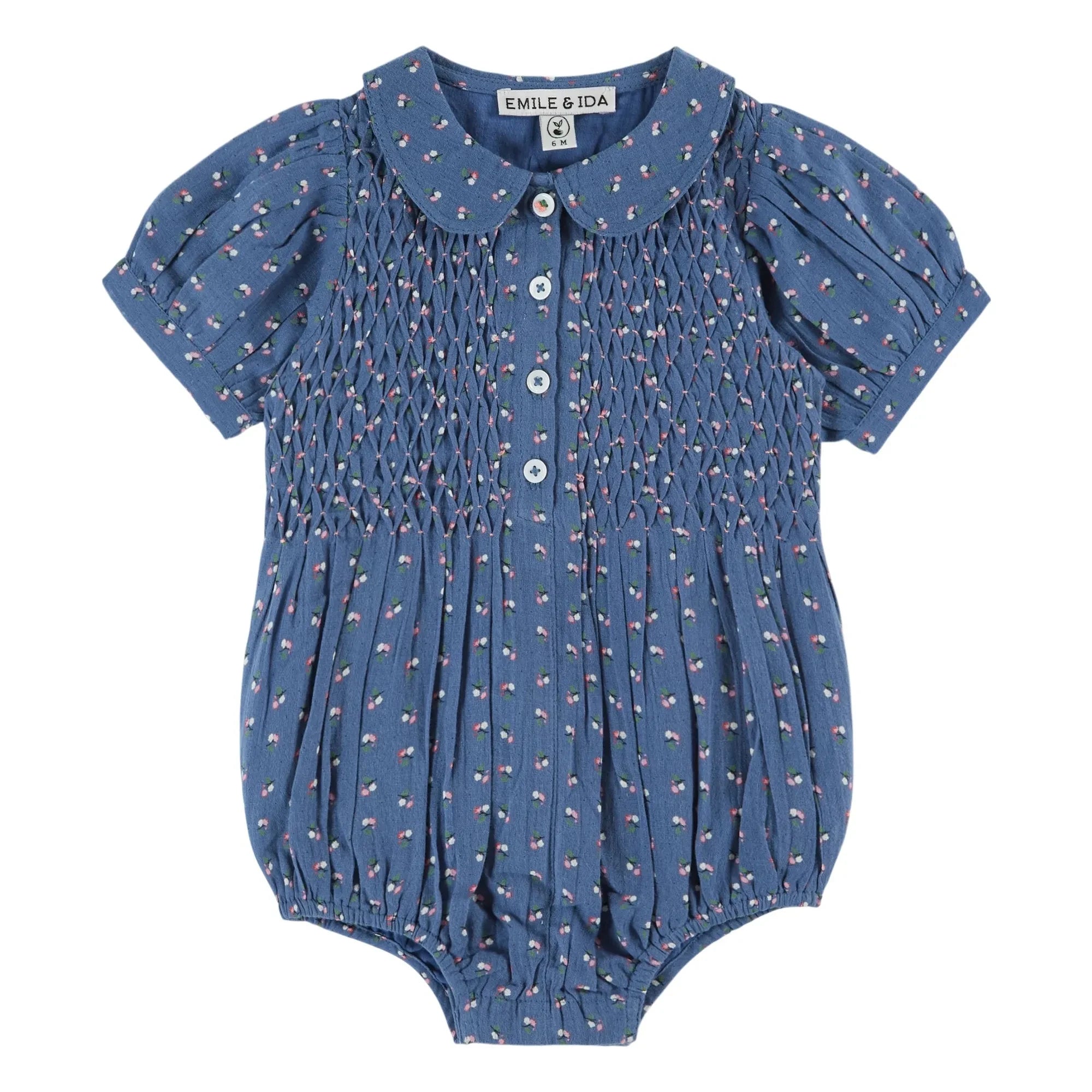 Emile et Ida - Mono estampado floral azul | Azul