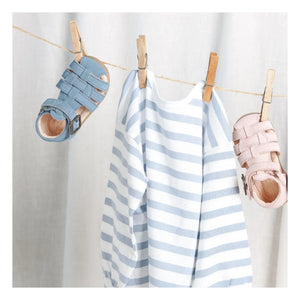 Lazare - Sandalias de ante Ernest | Azul vaquero