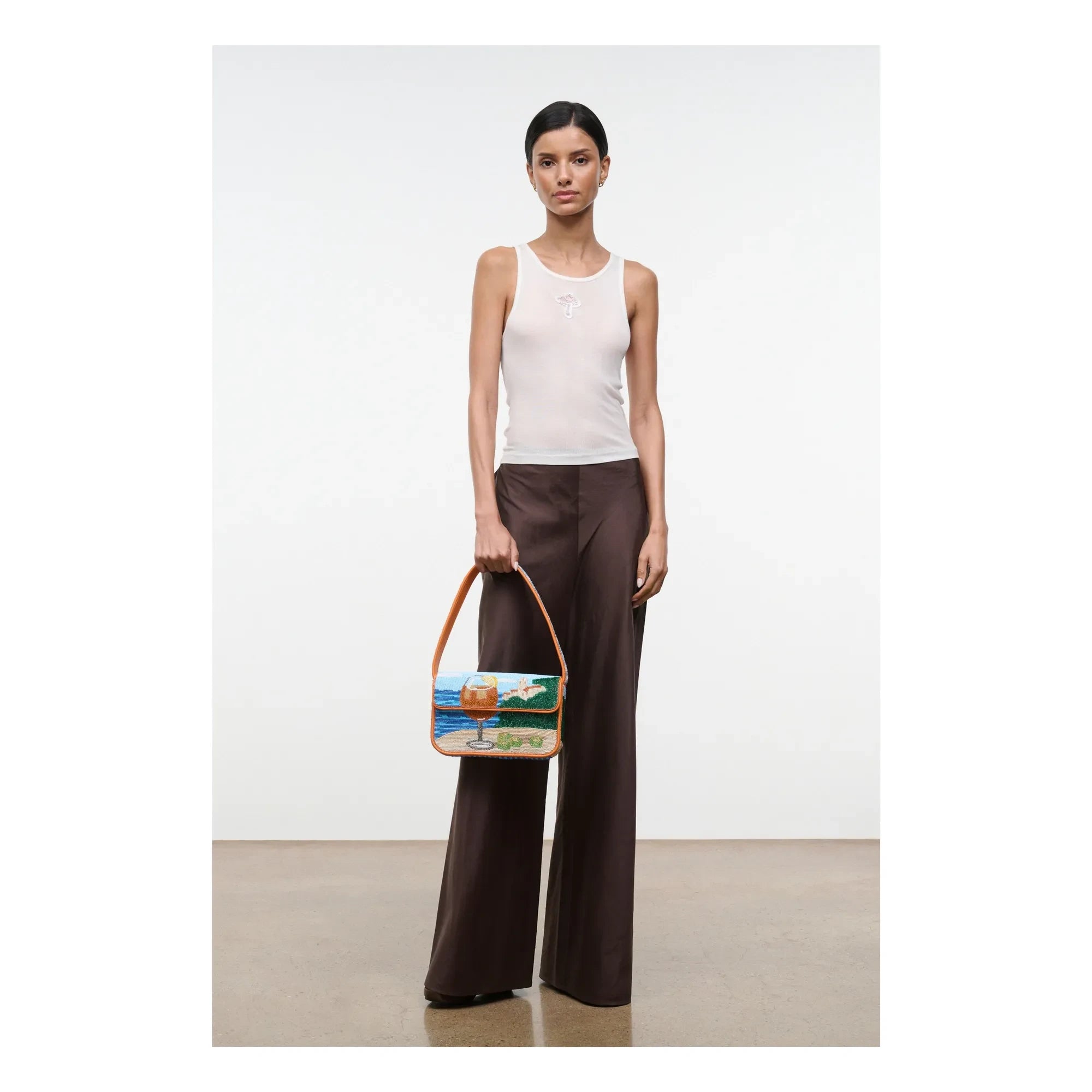 Staud - Bolso de cuentas Tommy | Sunset