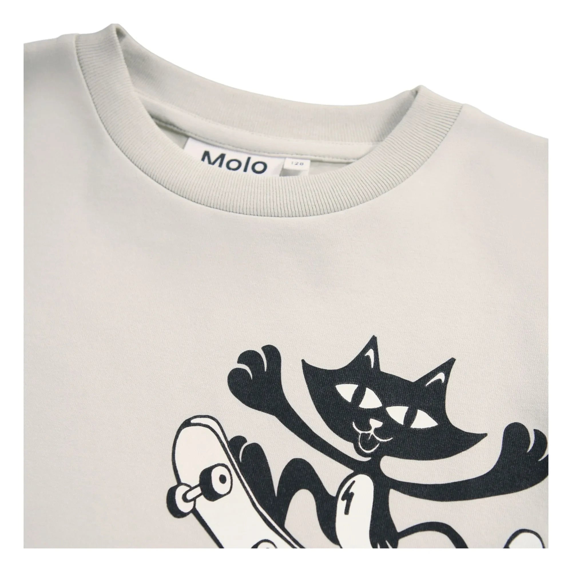 Molo - Camiseta de algodón orgánico Rodney Alien | Beige