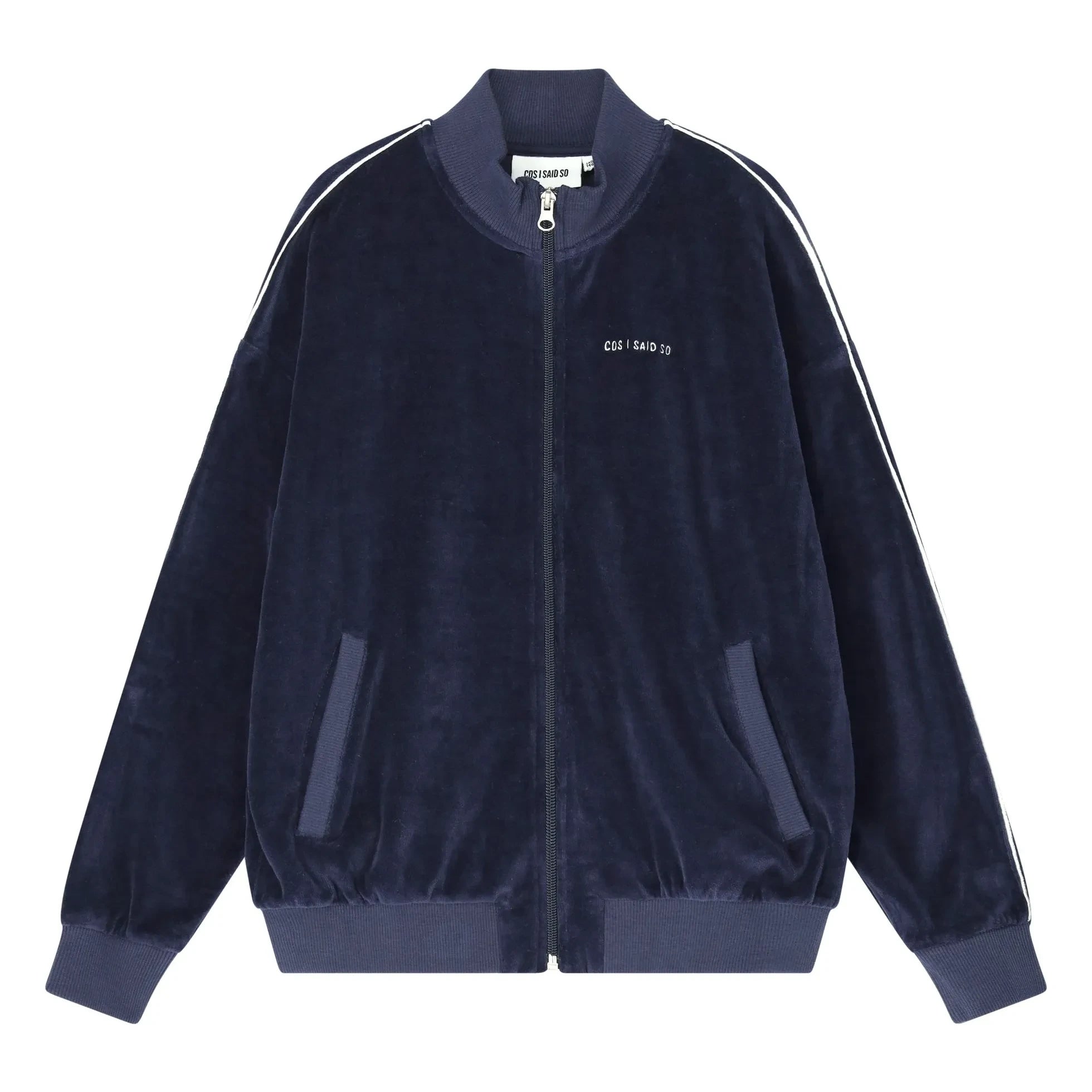 Cos I Said So - Chaqueta de algodón orgánico de terciopelo | Azul marino