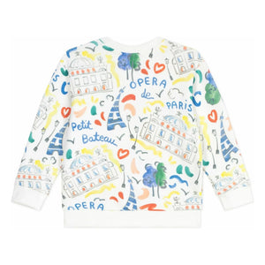 Petit Bateau - Sudadera Ópera | Blanco