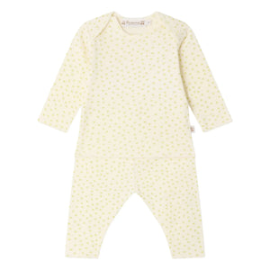 Bonpoint - Conjunto de camiseta y leggings de algodón orgánico Timi Pois | Crudo