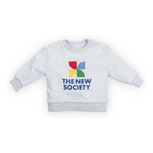 the new society - Sudadera con logo TNS | Gris jaspeado