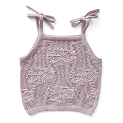 Soor Ploom - Camiseta sin mangas de algodón orgánico June Fleurs | Lila